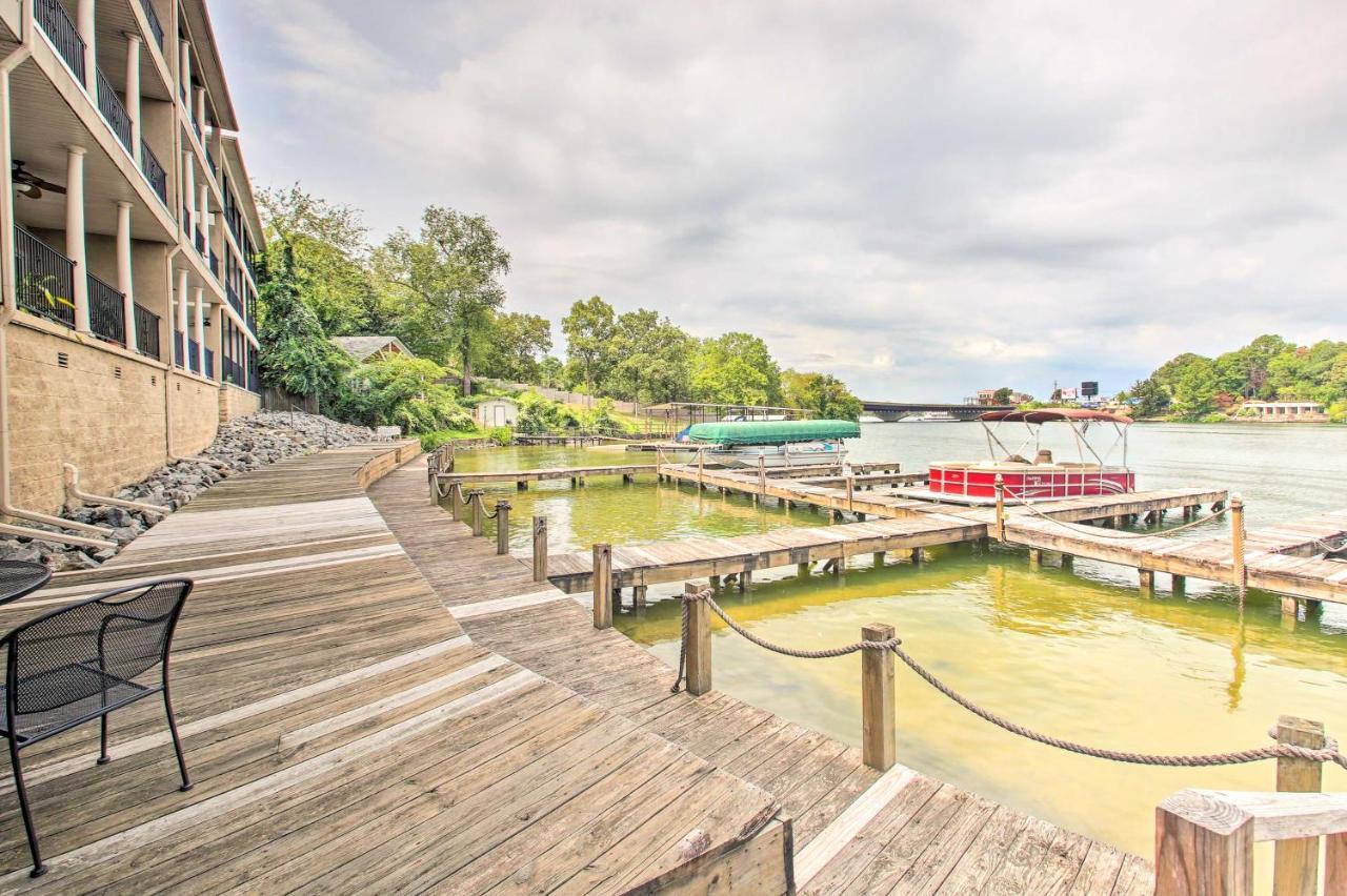 Lakefront Hot Springs Condo With Balcony And Boat Slip Exterior photo